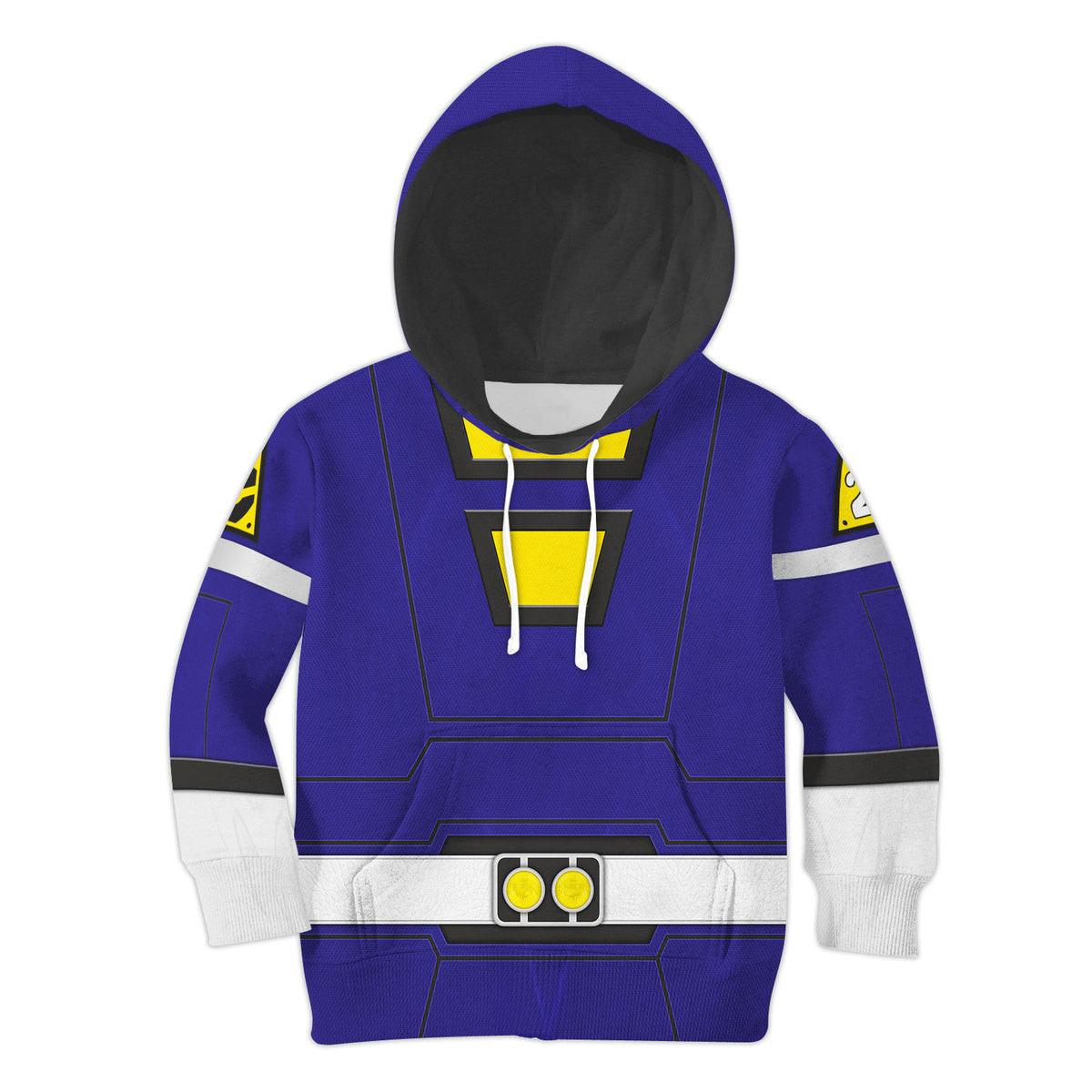 Gearhomie Unisex Kid Tops Power Rangers Turbo Blue 3D Apparel - Gearhomie.com