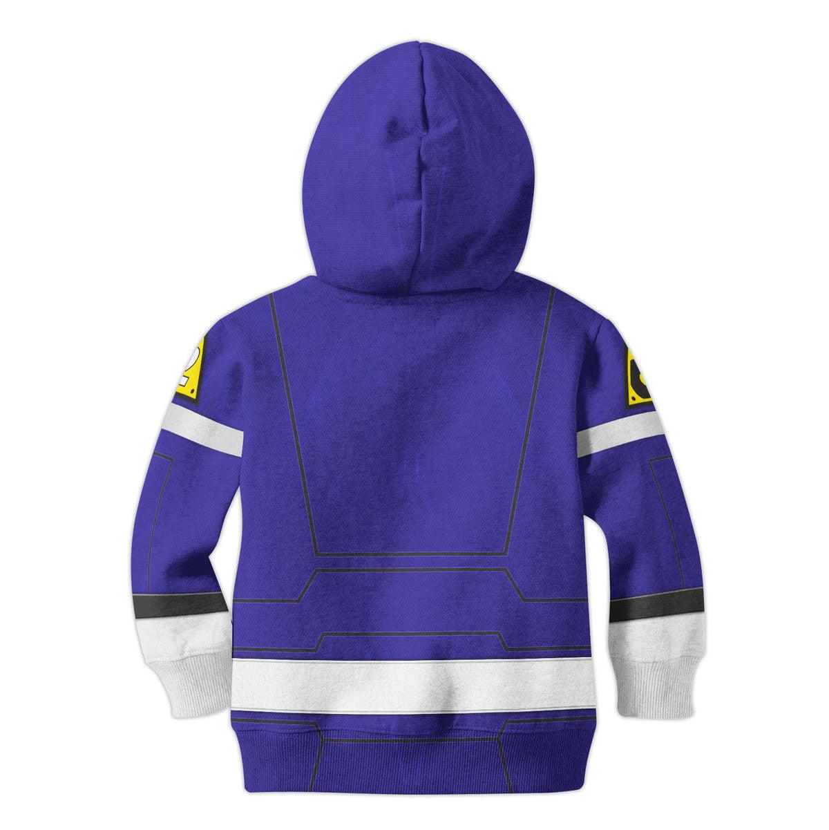 Gearhomie Unisex Kid Tops Power Rangers Turbo Blue 3D Apparel - Gearhomie.com