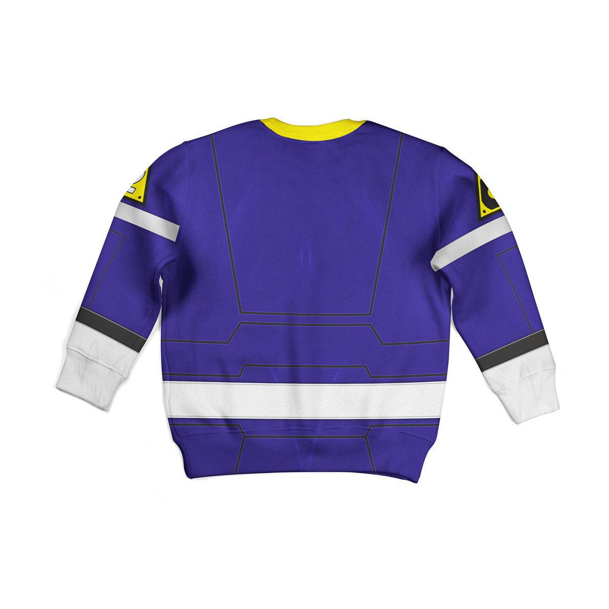 Gearhomie Unisex Kid Tops Power Rangers Turbo Blue 3D Apparel - Gearhomie.com