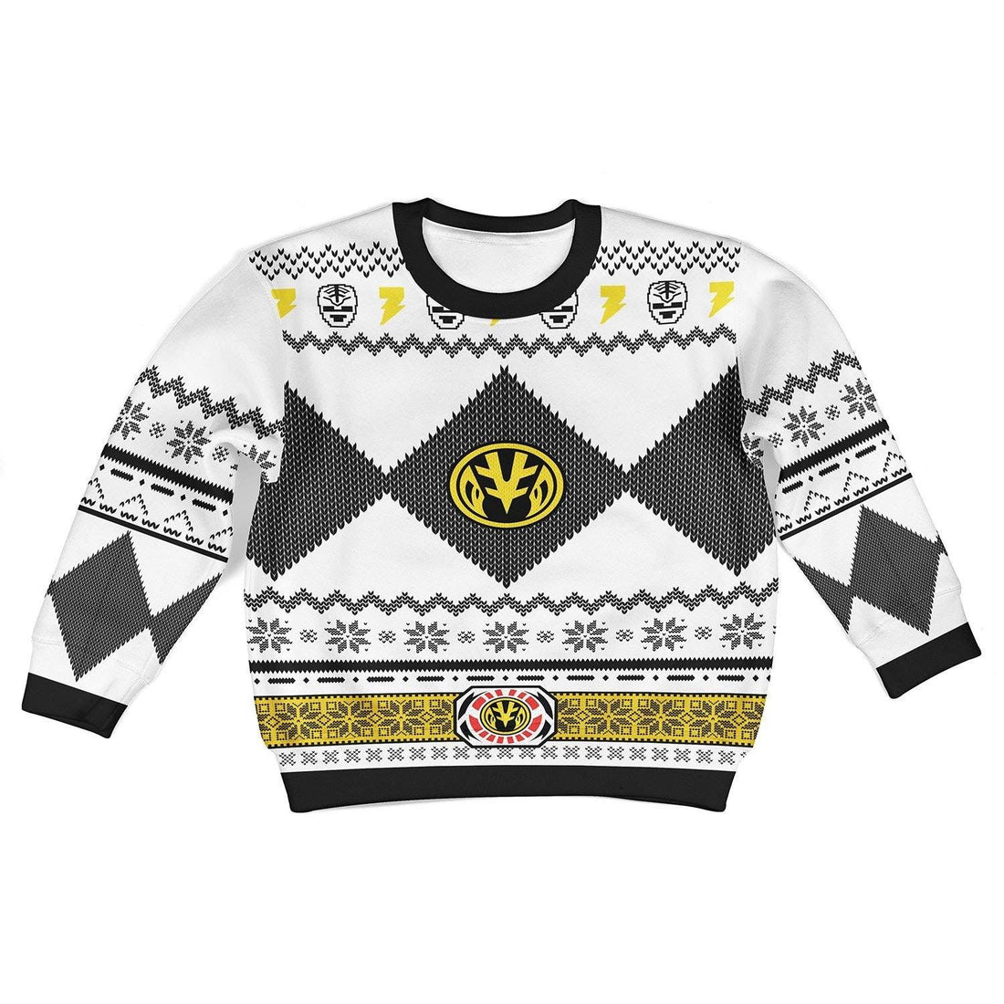  CustomsPig Unisex Kid Tops Pullover Sweatshirt White Power Ranger 3D Apparel -  CustomsPig.com