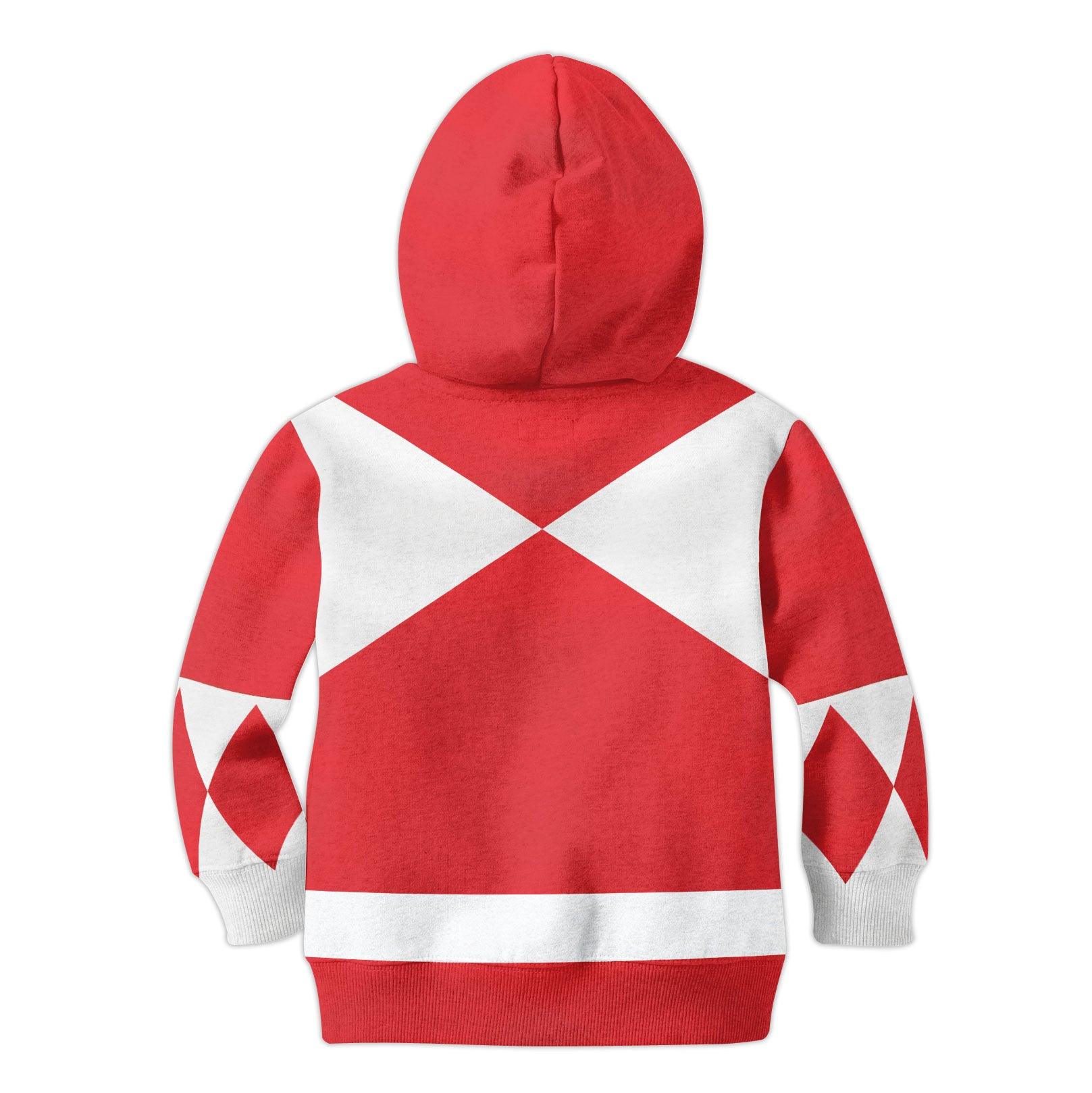 Gearhomie Unisex Kid Tops Red Power Ranger 3D Apparel - Gearhomie.com