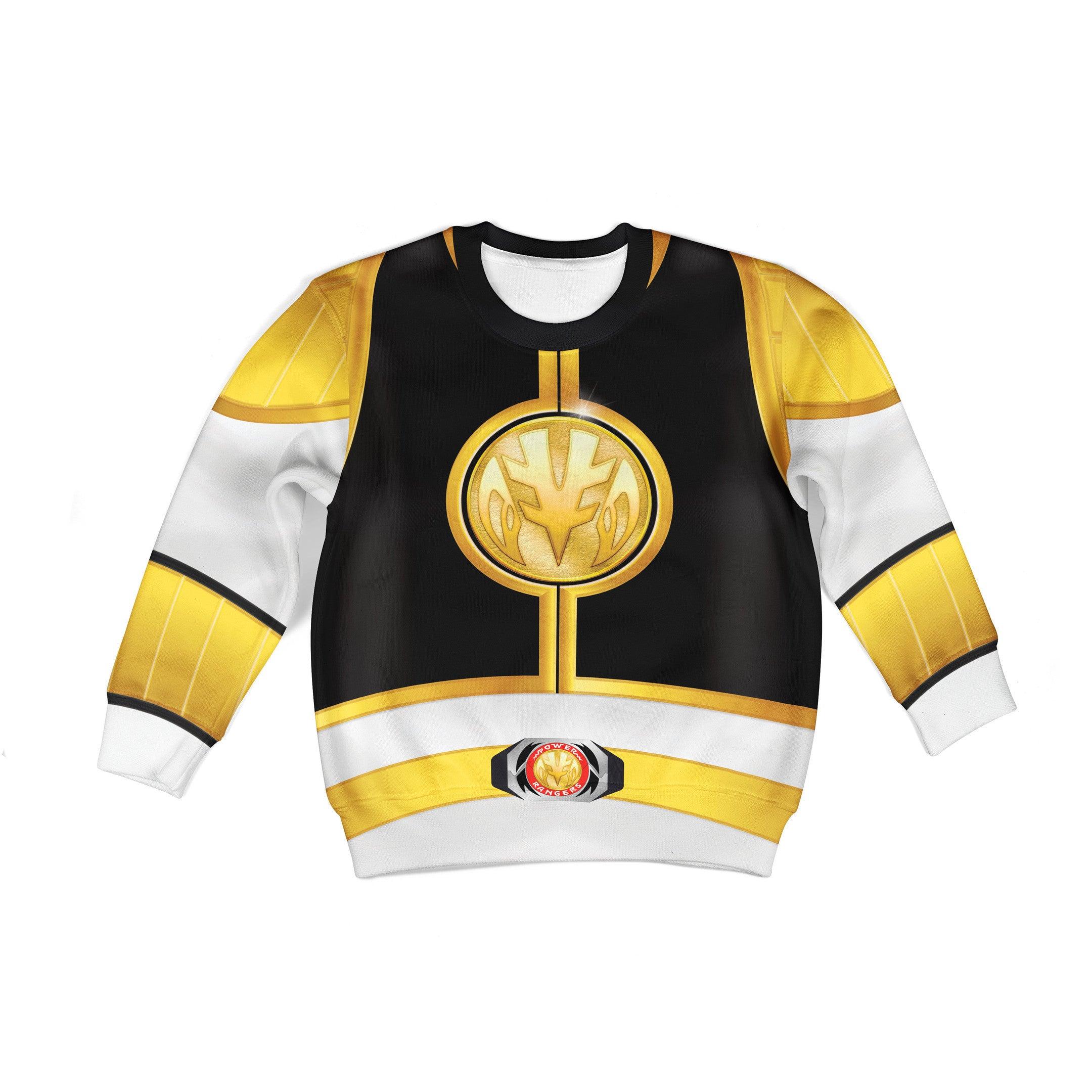 Gearhomie Unisex Kid Tops White Power Ranger 3D Apparel - Gearhomie.com