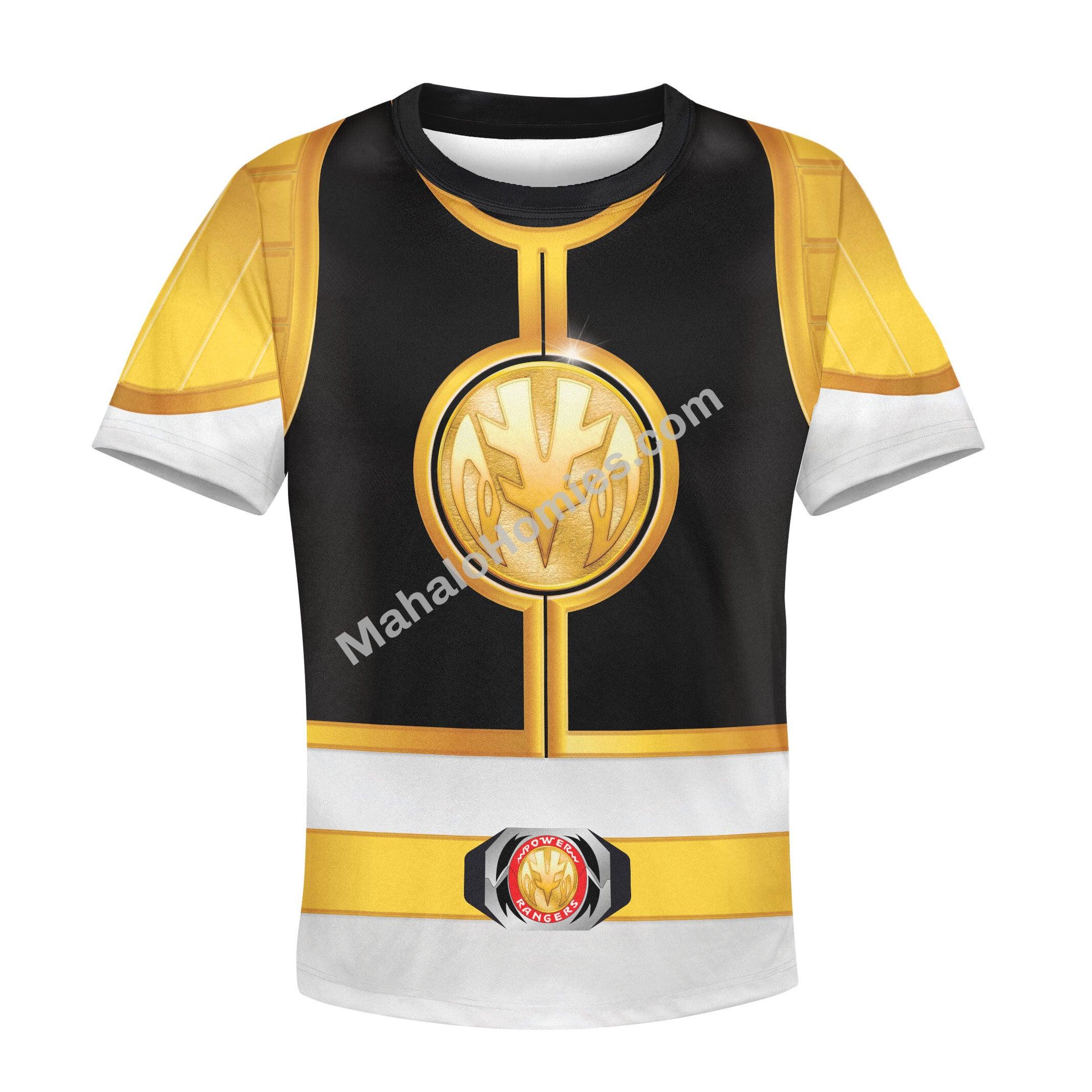 Gearhomie Unisex Kid Tops White Power Ranger 3D Apparel - Gearhomie.com