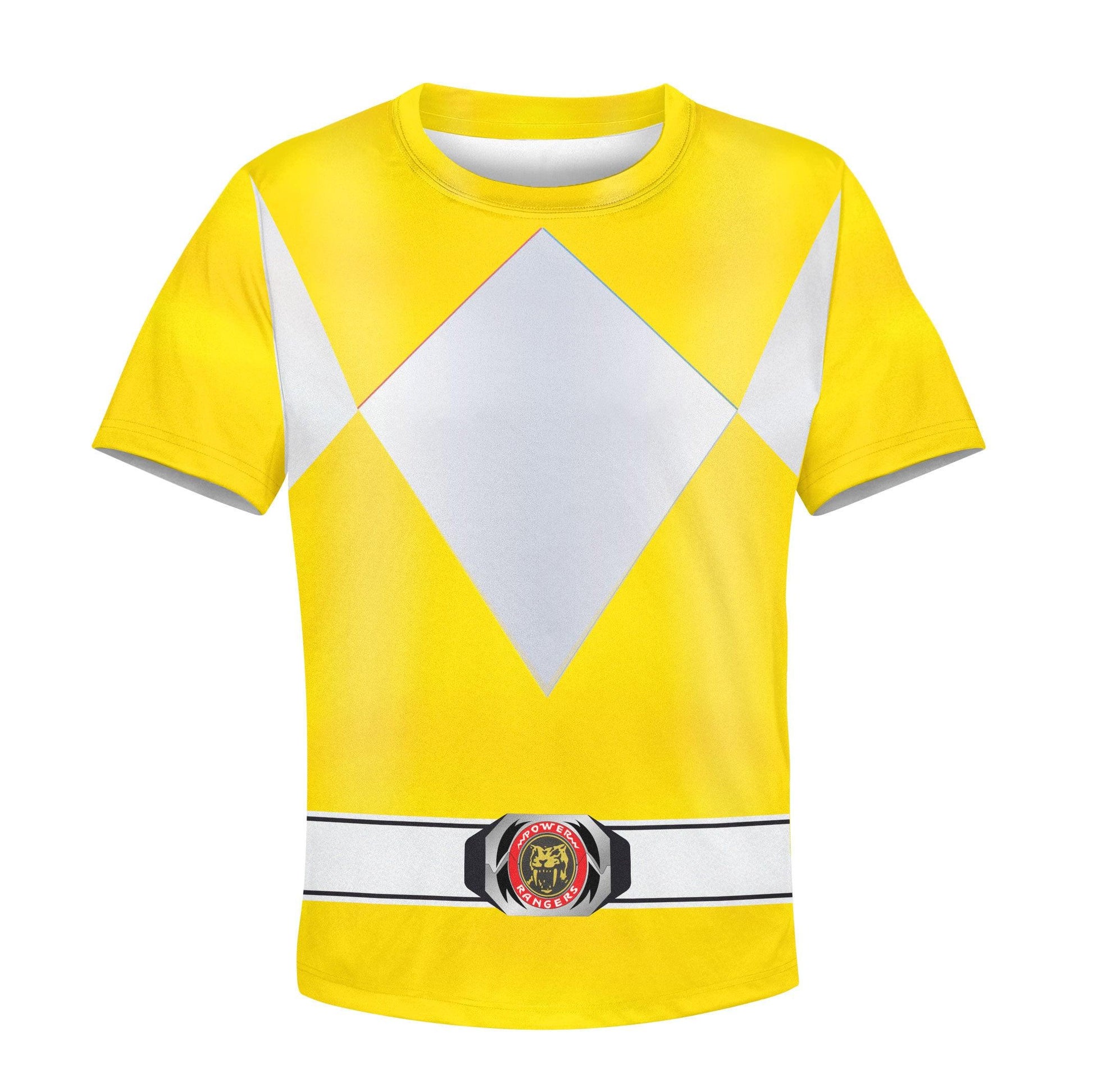 Gearhomie Unisex Kid Tops Yellow Power Ranger 3D Apparel - Gearhomie.com