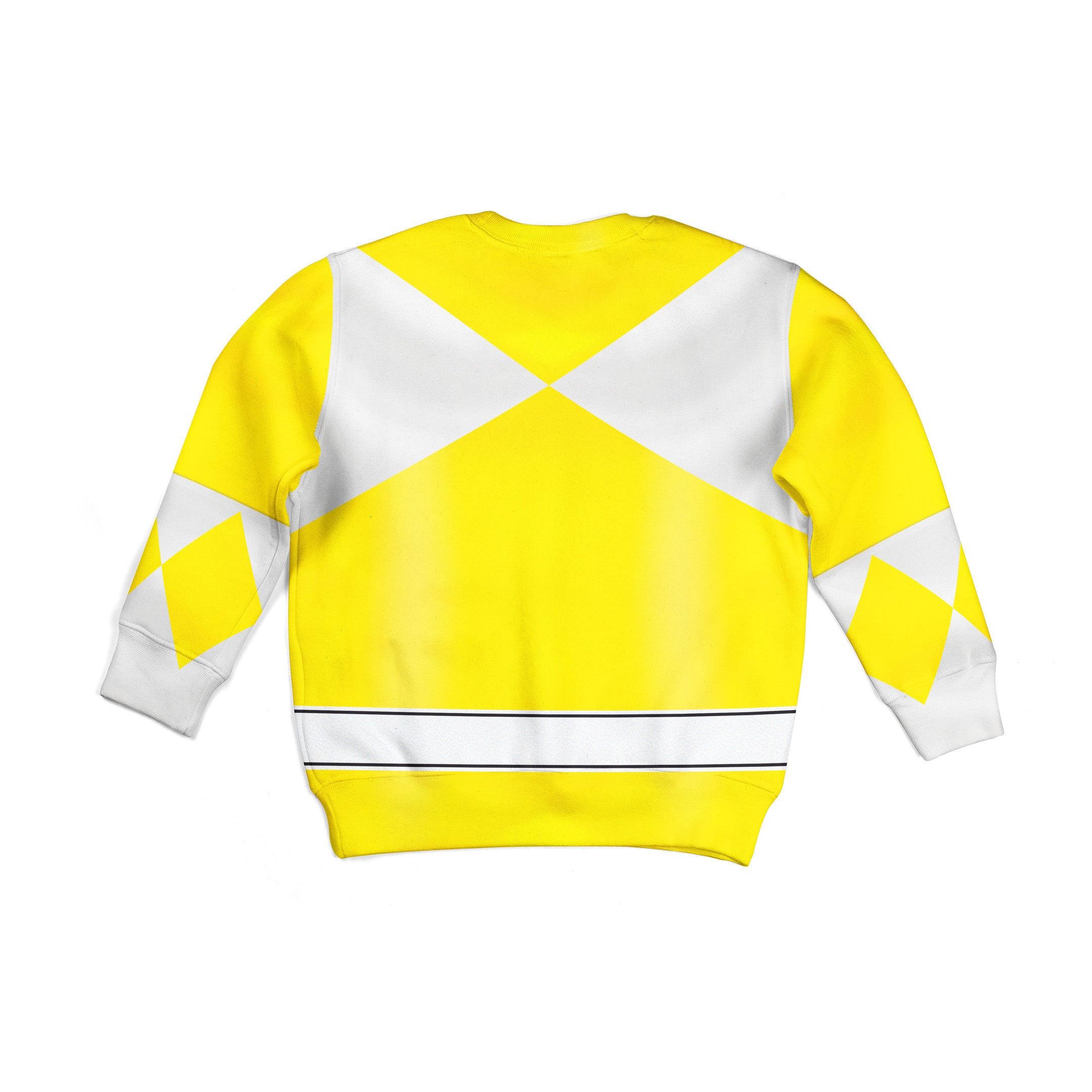 Gearhomie Unisex Kid Tops Yellow Power Ranger 3D Apparel - Gearhomie.com