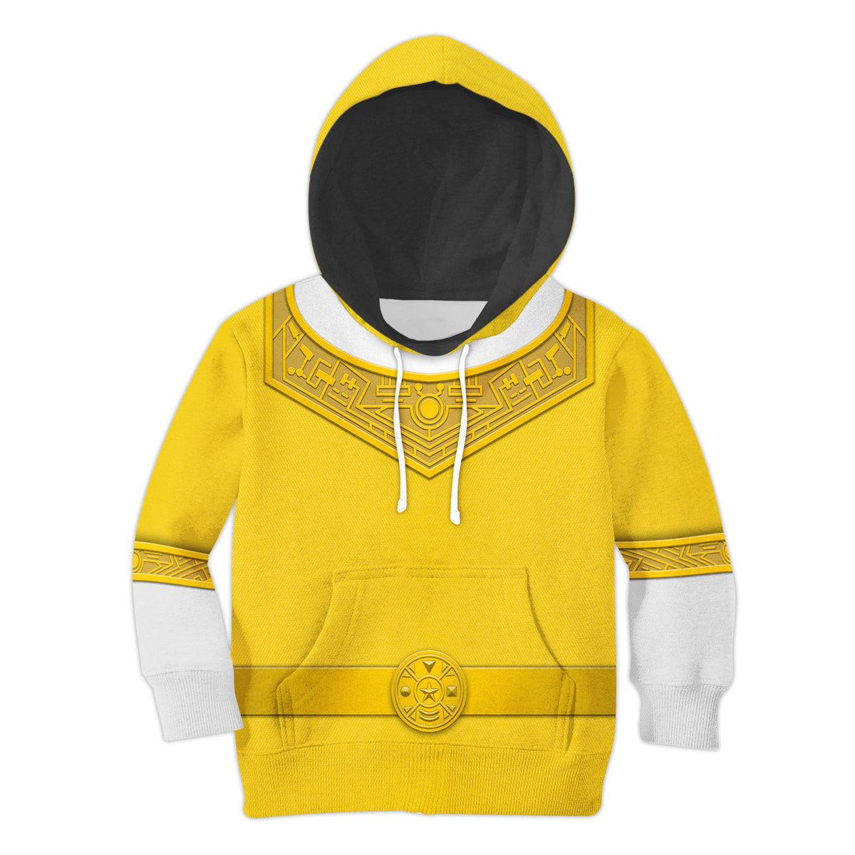 Gearhomie Unisex Kid Tops Yellow Power Rangers Zeo Kid 3D Apparel - Gearhomie.com