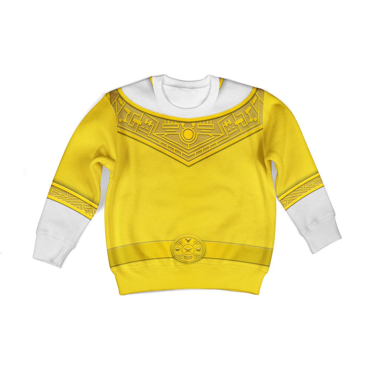 Gearhomie Unisex Kid Tops Yellow Power Rangers Zeo Kid 3D Apparel - Gearhomie.com