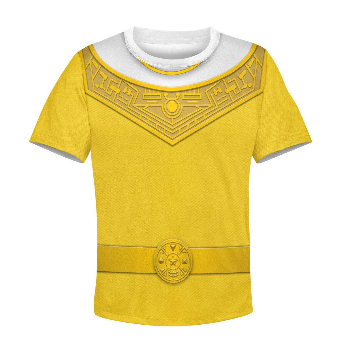 Gearhomie Unisex Kid Tops Yellow Power Rangers Zeo Kid 3D Apparel - Gearhomie.com