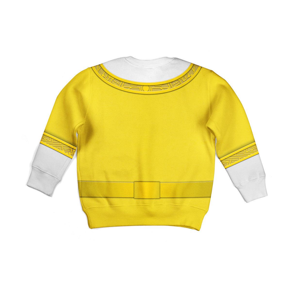 Gearhomie Unisex Kid Tops Yellow Power Rangers Zeo Kid 3D Apparel - Gearhomie.com