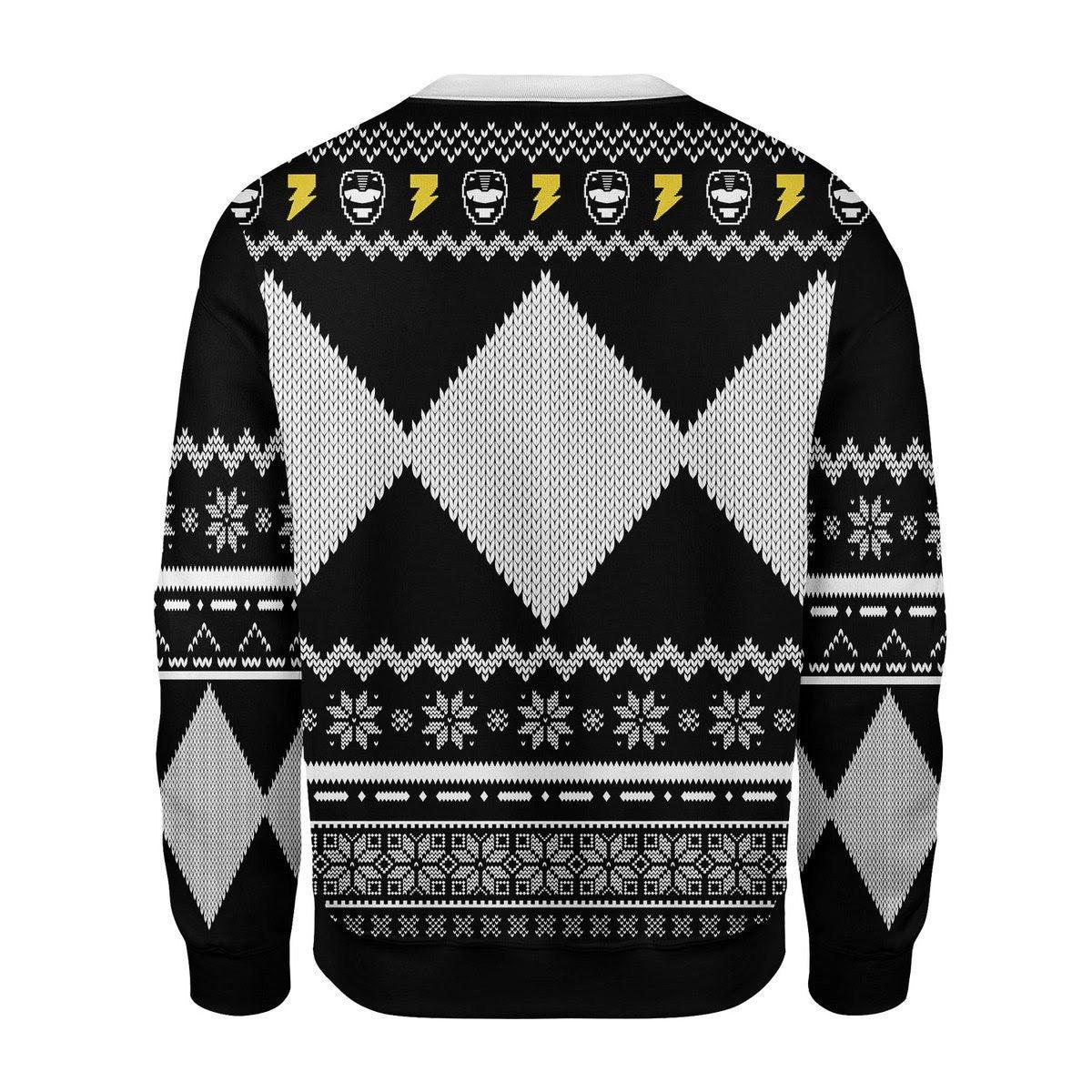 Gearhomie Unisex Tops Pullover Sweatshirt Black Power Ranger 3D Costumes - Gearhomie.com