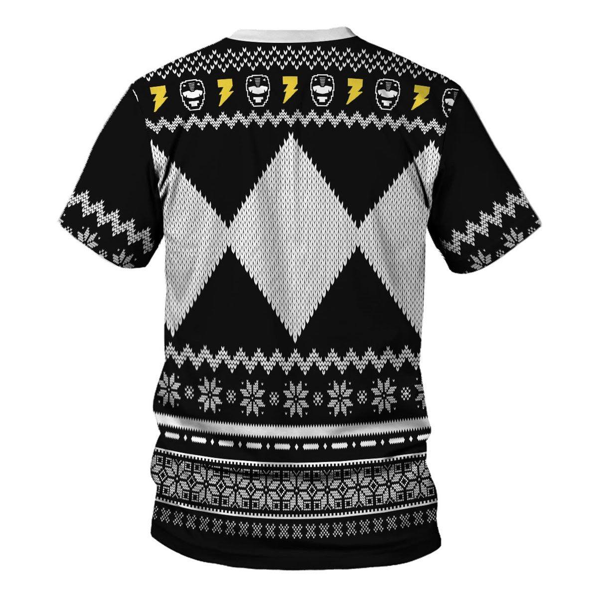 Gearhomie Unisex Tops Pullover Sweatshirt Black Power Ranger 3D Costumes - Gearhomie.com