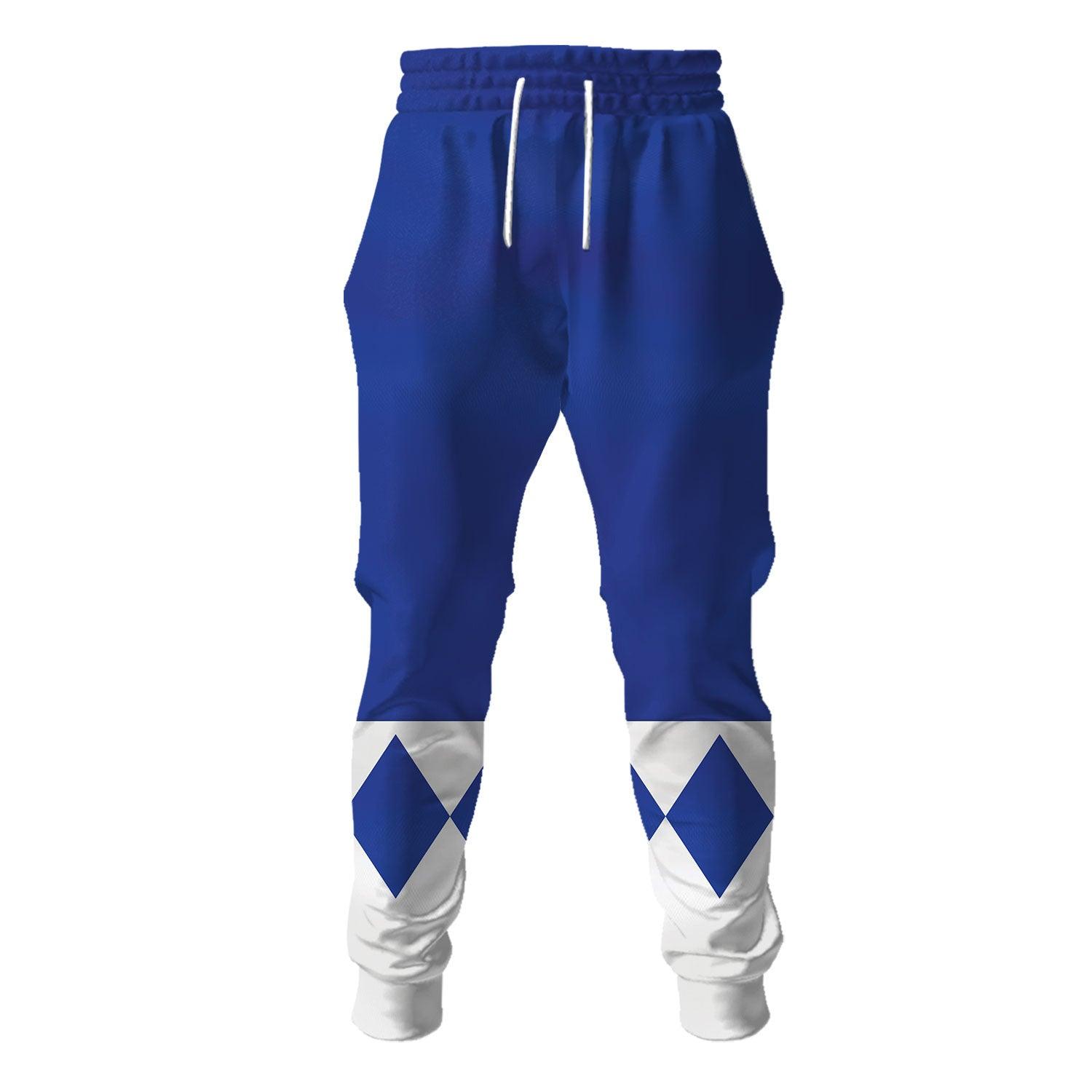 Gearhomie Unisex Tracksuit Hoodies Blue Power Ranger 3D Costumes - Gearhomie.com