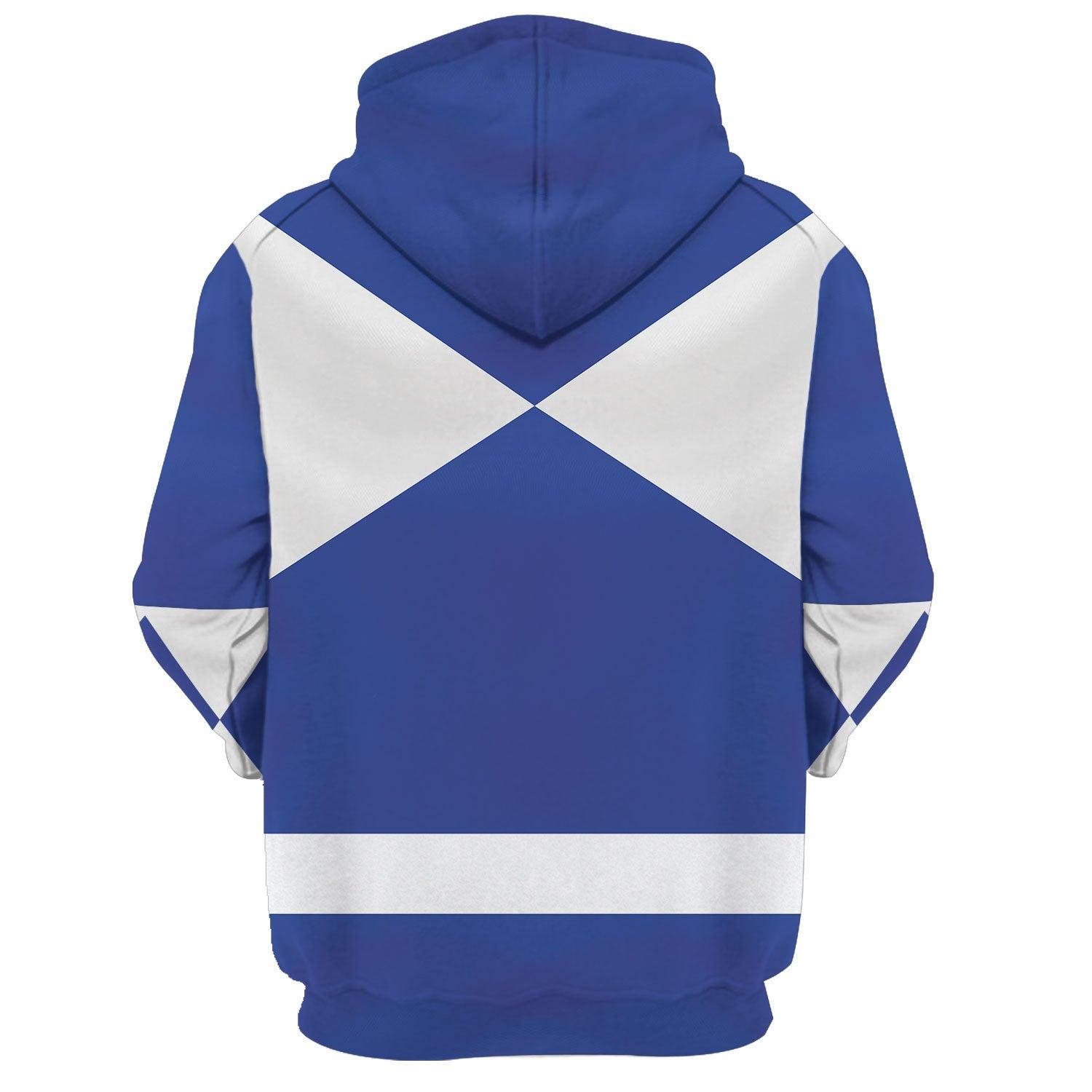 Gearhomie Unisex Tracksuit Hoodies Blue Power Ranger 3D Costumes - Gearhomie.com
