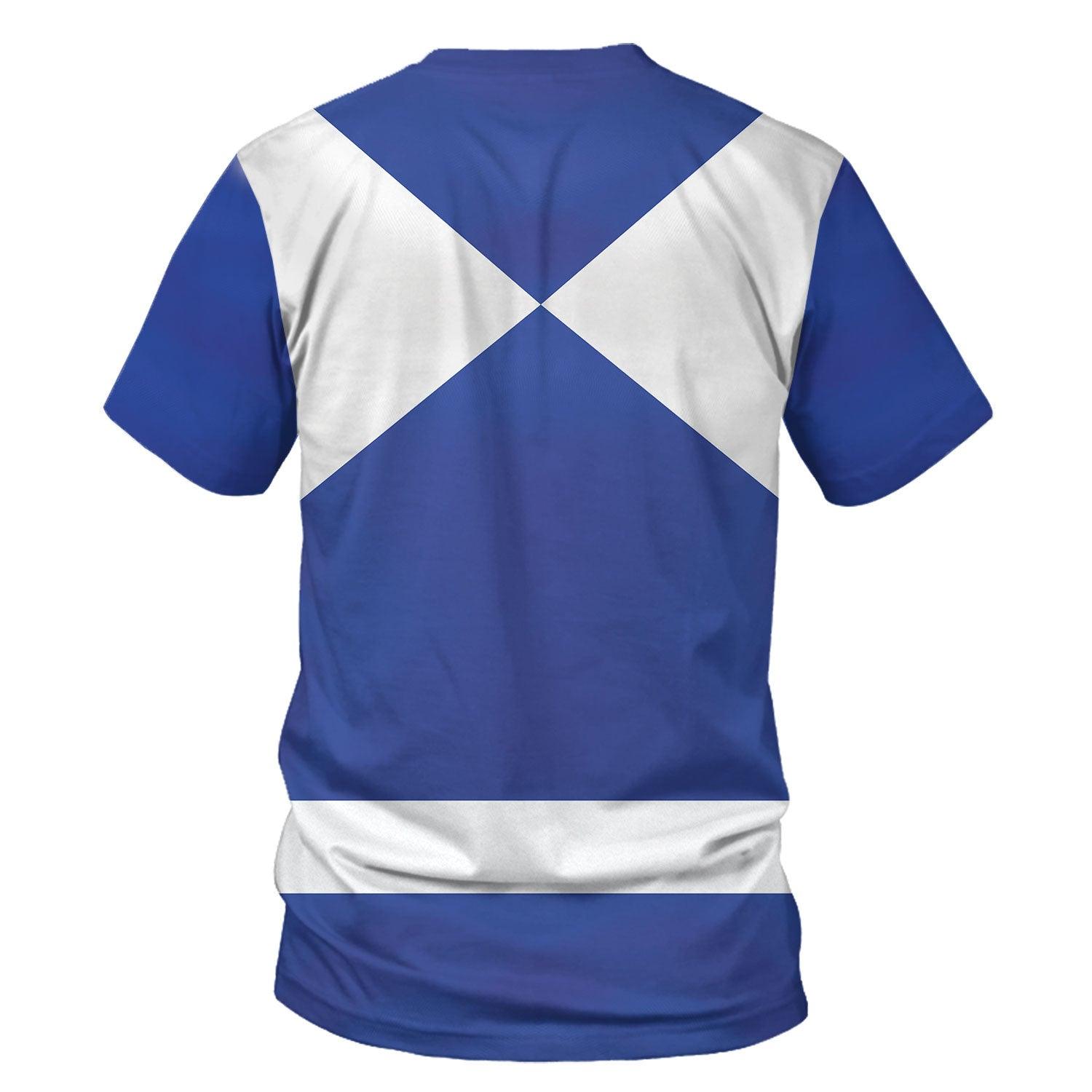 Gearhomie Unisex Tracksuit Hoodies Blue Power Ranger 3D Costumes - Gearhomie.com