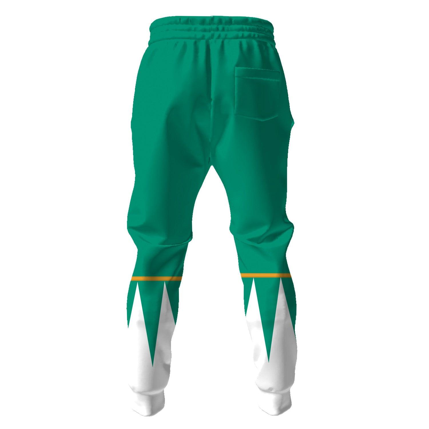 Gearhomie Unisex Tracksuit Hoodies Green Power Ranger 3D Costumes - Gearhomie.com