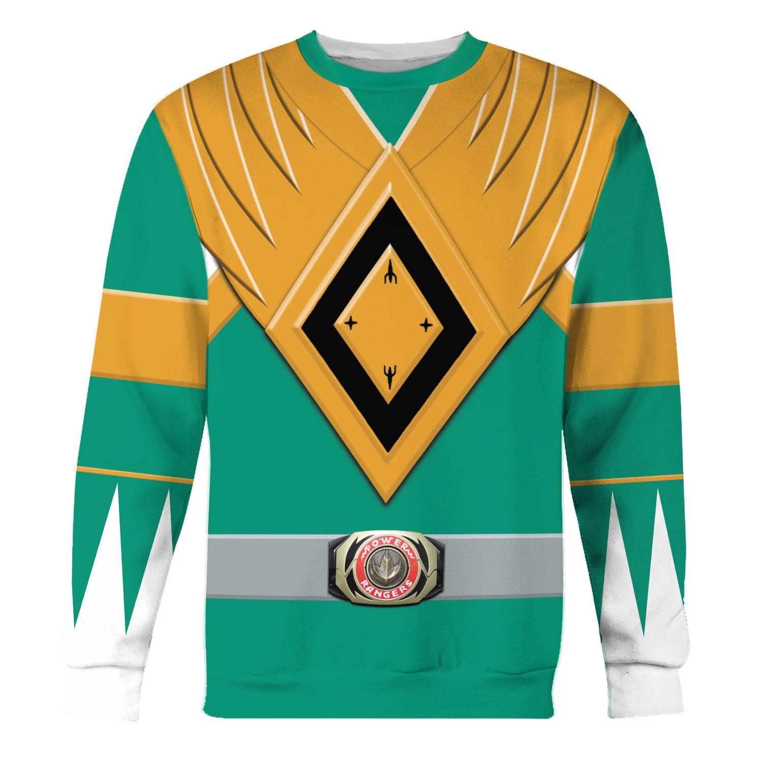 Gearhomie Unisex Tracksuit Hoodies Green Power Ranger 3D Costumes - Gearhomie.com