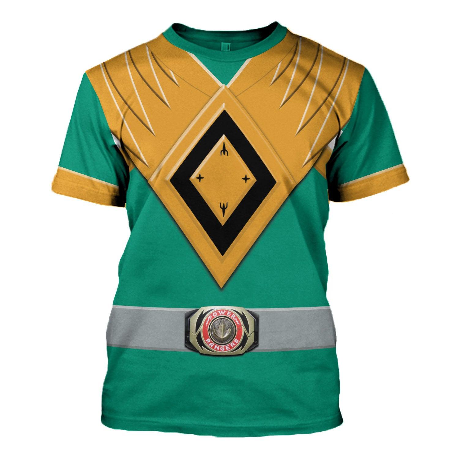 Gearhomie Unisex Tracksuit Hoodies Green Power Ranger 3D Costumes - Gearhomie.com
