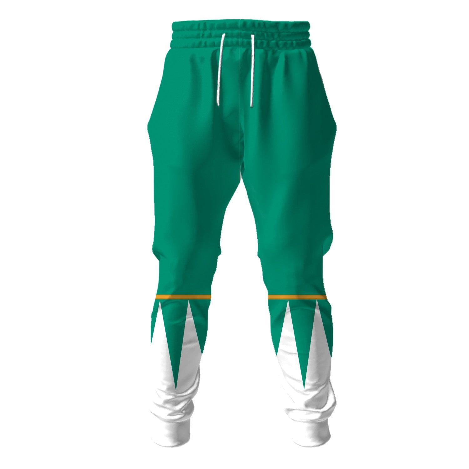 Gearhomie Unisex Tracksuit Hoodies Green Power Ranger 3D Costumes - Gearhomie.com