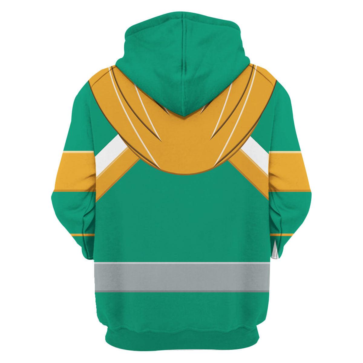 Gearhomie Unisex Tracksuit Hoodies Green Power Ranger 3D Costumes - Gearhomie.com