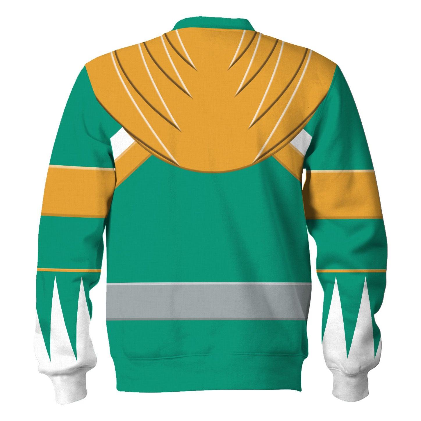 Gearhomie Unisex Tracksuit Hoodies Green Power Ranger 3D Costumes - Gearhomie.com