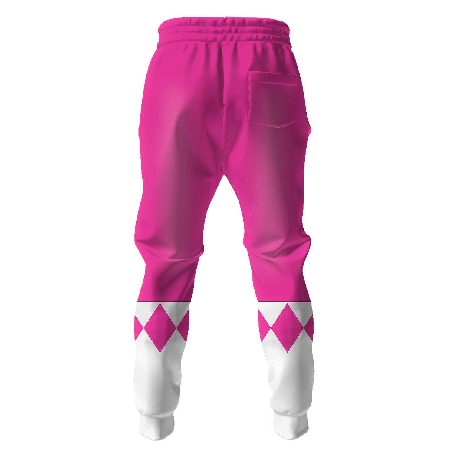Gearhomie Unisex Tracksuit Hoodies Pink Power Ranger 3D Costumes - Gearhomie.com