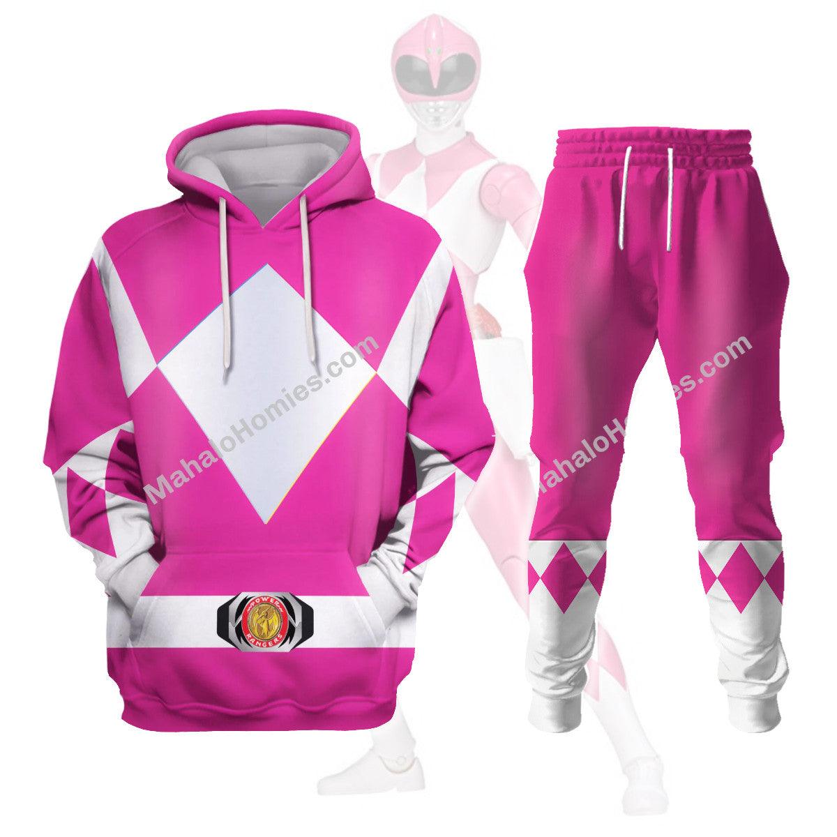 Gearhomie Unisex Tracksuit Hoodies Pink Power Ranger 3D Costumes - Gearhomie.com