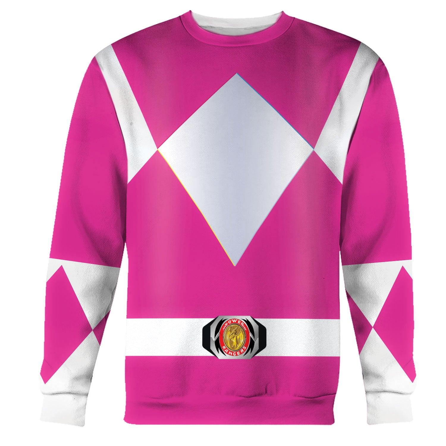 Gearhomie Unisex Tracksuit Hoodies Pink Power Ranger 3D Costumes - Gearhomie.com