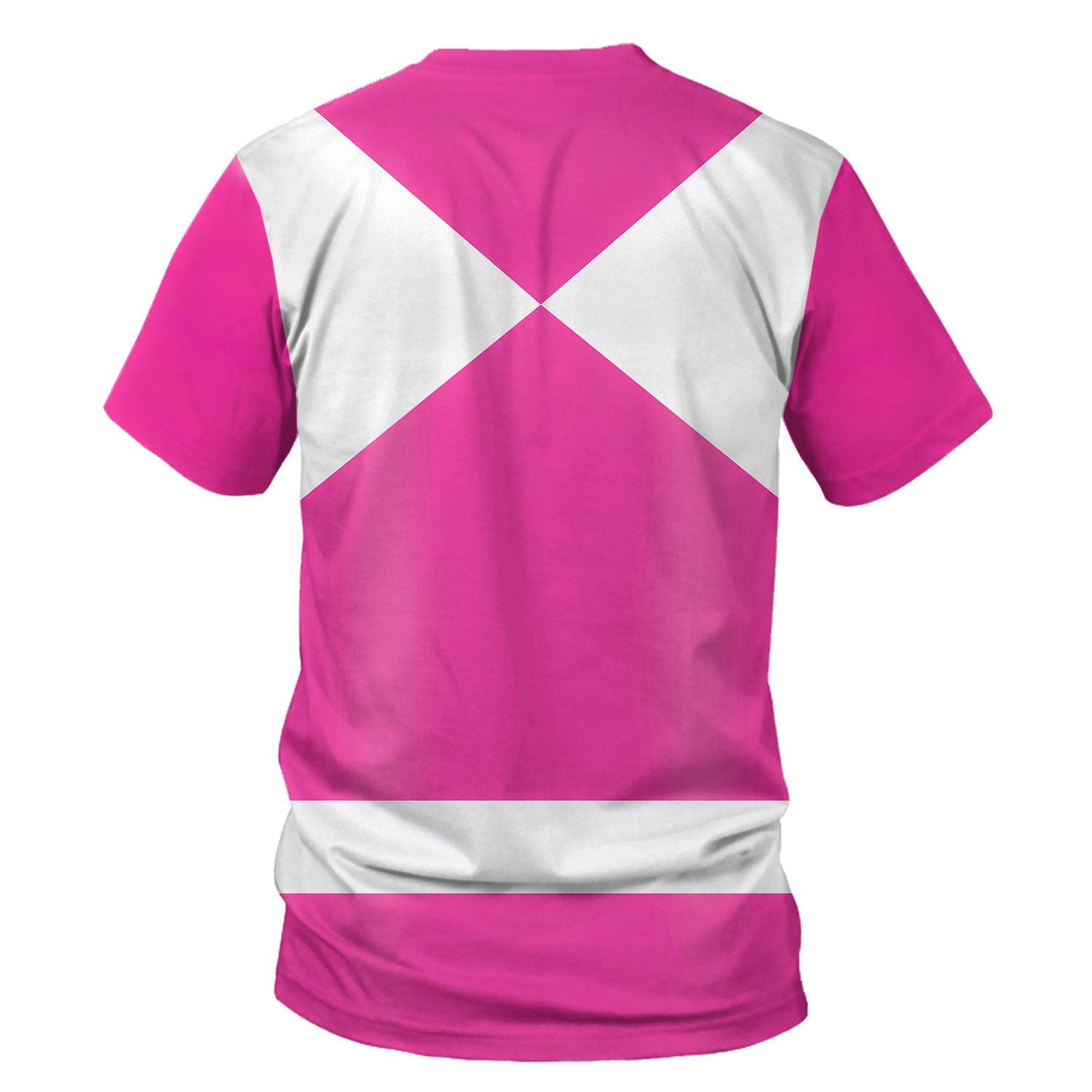 Gearhomie Unisex Tracksuit Hoodies Pink Power Ranger 3D Costumes - Gearhomie.com