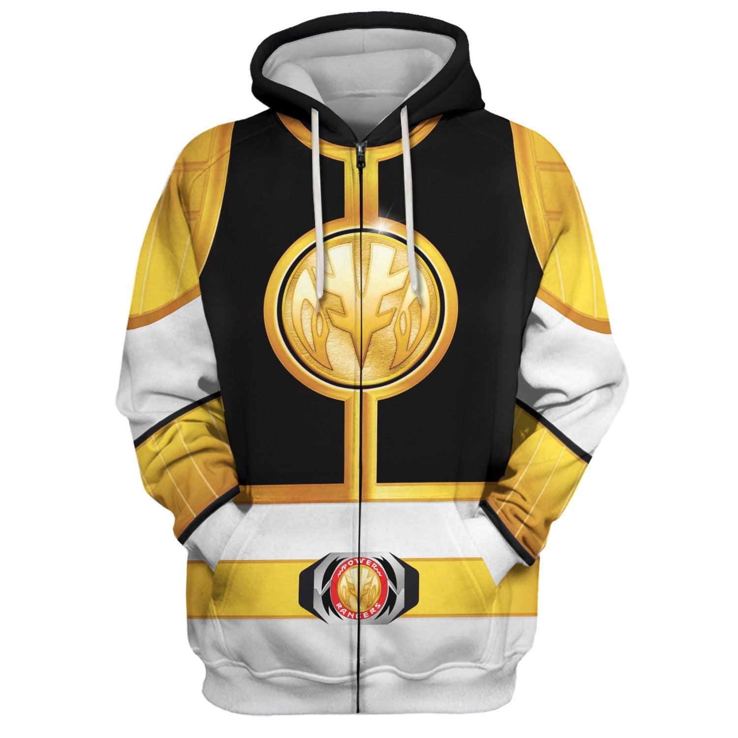 Gearhomie Unisex Tracksuit Hoodies White Power Ranger 3D Costumes - Gearhomie.com