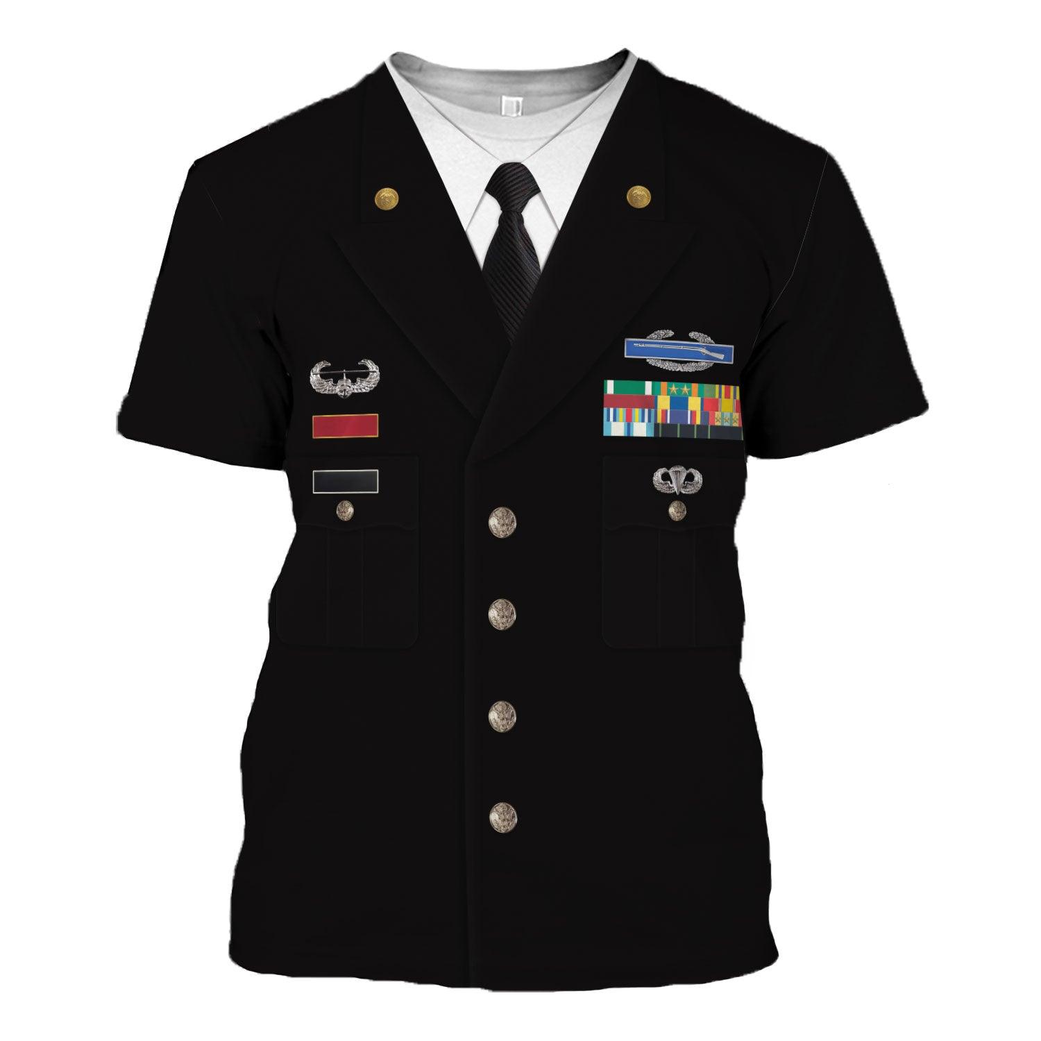 Gearhomie United States Army Blue Service Costume Hoodie Sweatshirt T-Shirt Tracksuit - Gearhomie.com