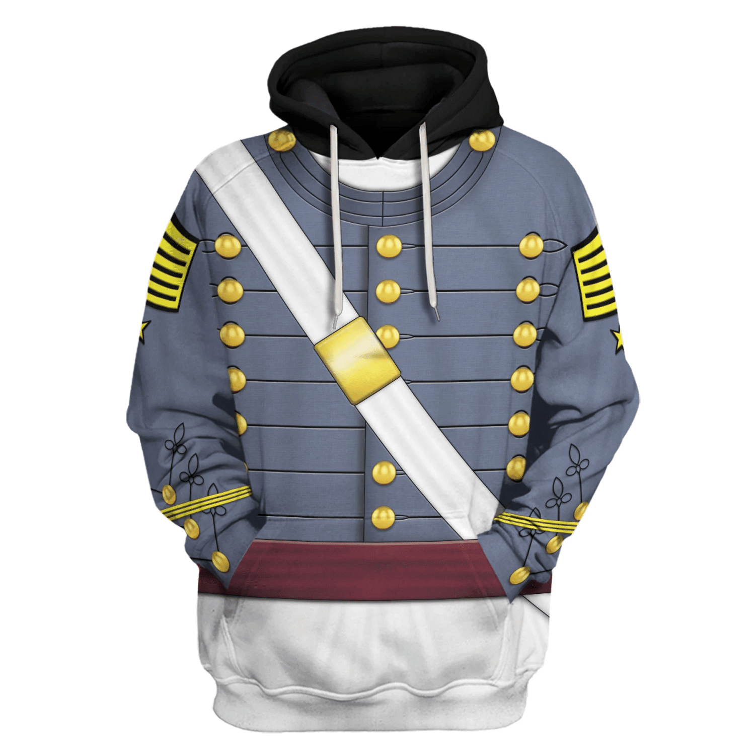 Gearhomie US Army - West Point Cadet (1860s) Costume Hoodie Sweatshirt T-Shirt Tracksuit - Gearhomie.com