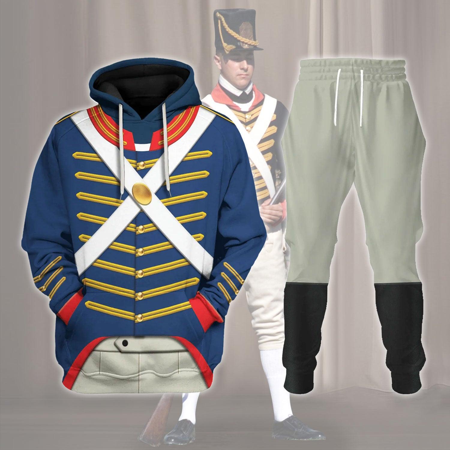 Gearhomie US Marine Uniform 1810-1815 Costume Hoodie Sweatshirt T-Shirt Tracksuit - Gearhomie.com
