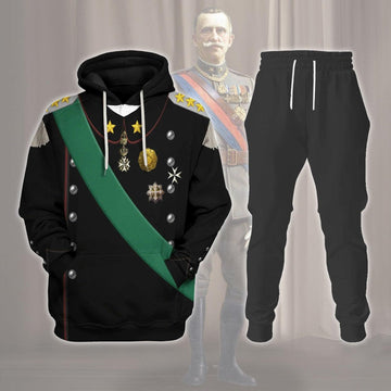 Gearhomie Victor Emmanuel III King of Italy Costume Hoodie Sweatshirt T-Shirt Tracksuit - Gearhomie.com