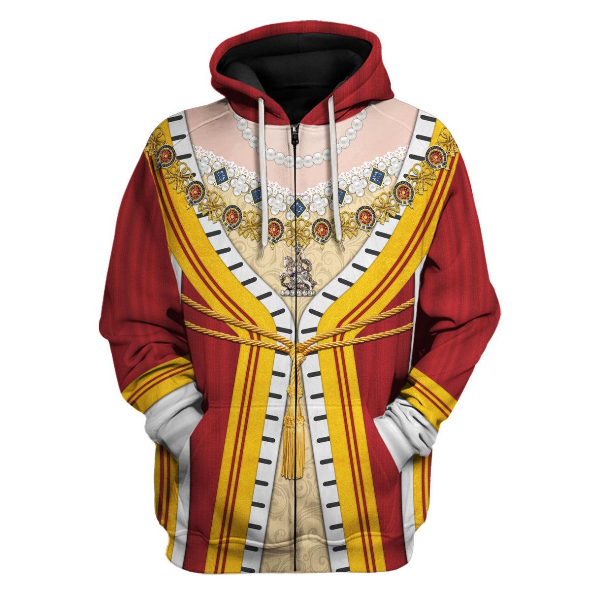 Gearhomie Victoria of England Costume Hoodie Sweatshirt T-Shirt Tracksuit - Gearhomie.com