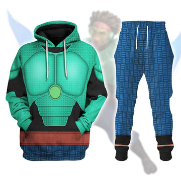 Gearhomie Wasabi Super Armor Cosplay Costume Hoodie Sweatshirt T-Shirt Sweatpants - Gearhomie.com