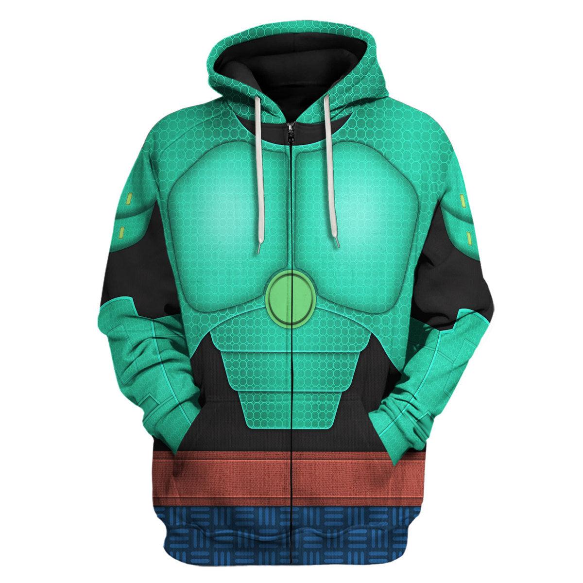 Gearhomie Wasabi Super Armor Cosplay Costume Hoodie Sweatshirt T-Shirt Sweatpants - Gearhomie.com