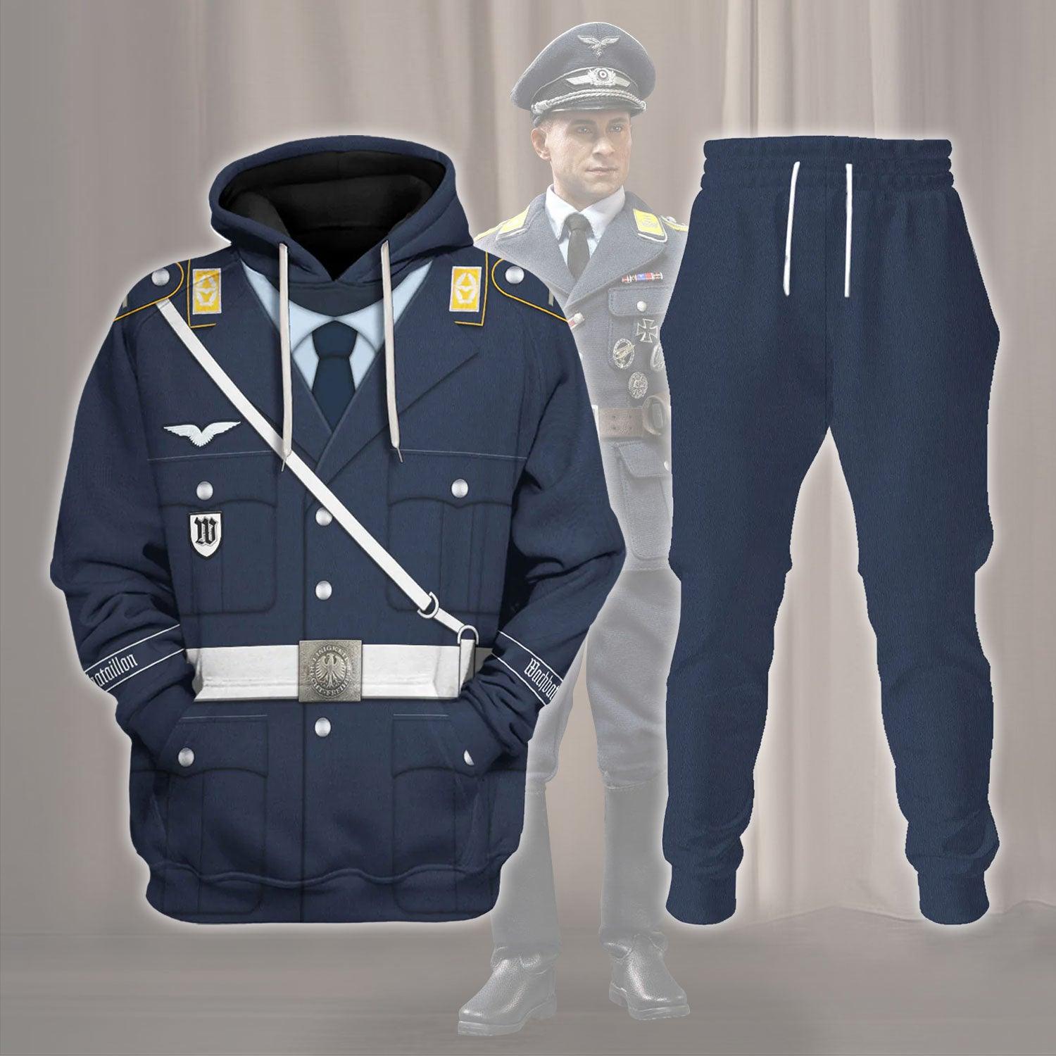 Gearhomie West German Luftwaffe Wachbataillon Gefreiter Costume Hoodie Sweatshirt T-Shirt Tracksuit - Gearhomie.com