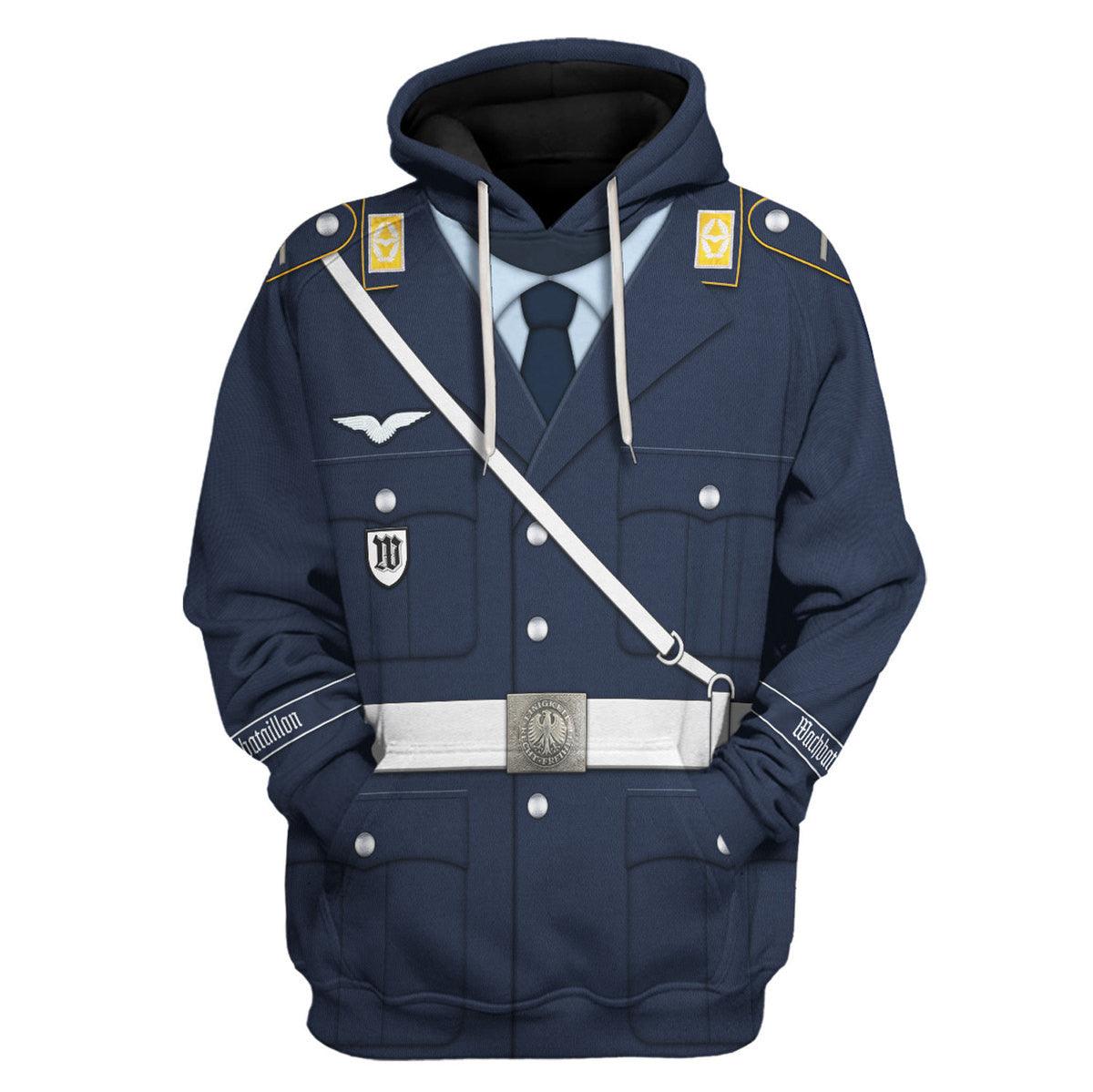 Gearhomie West German Luftwaffe Wachbataillon Gefreiter Costume Hoodie Sweatshirt T-Shirt Tracksuit - Gearhomie.com