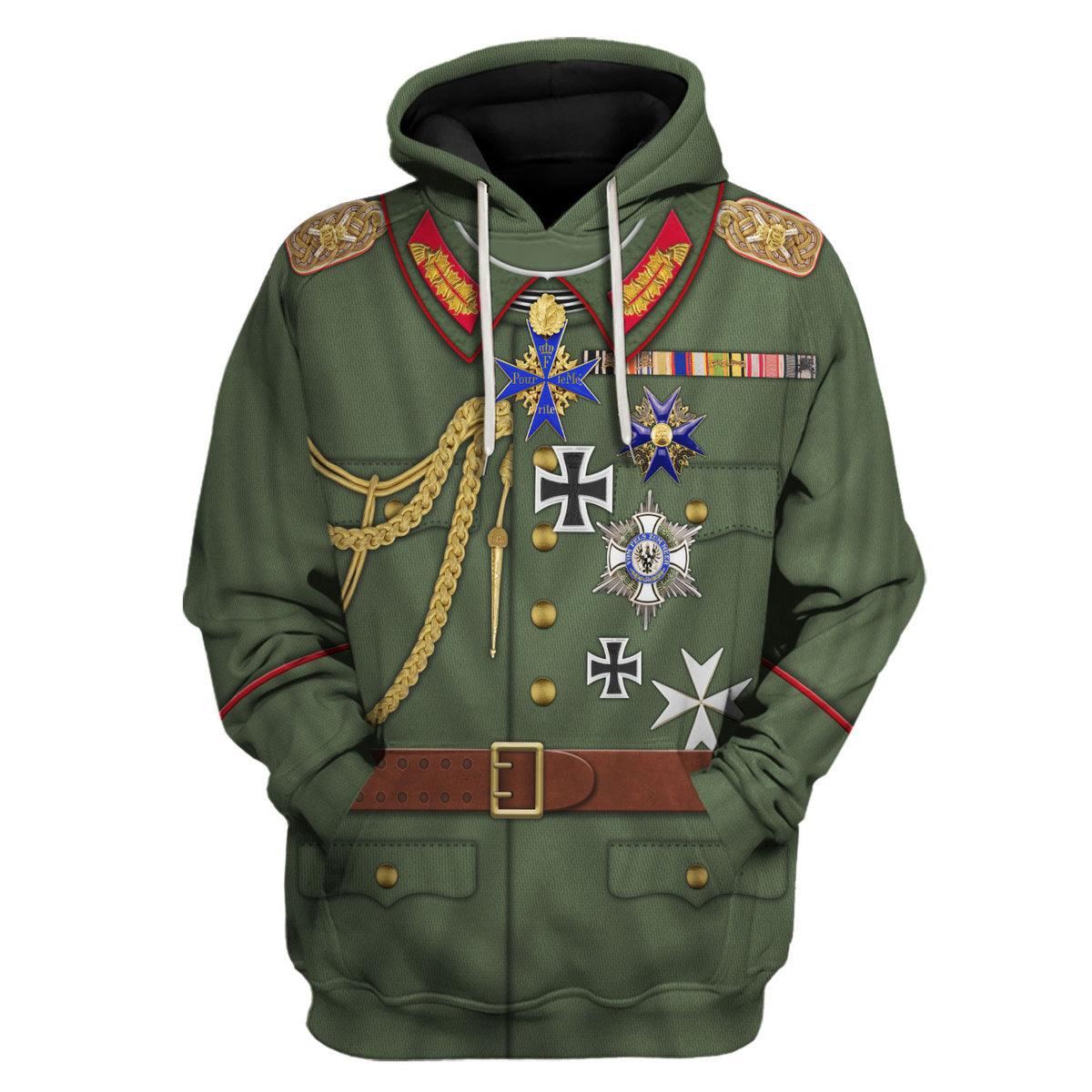 Gearhomie Wilhelm II Uniform German Emperor Costume Hoodie Sweatshirt T-Shirt Tracksuit - Gearhomie.com