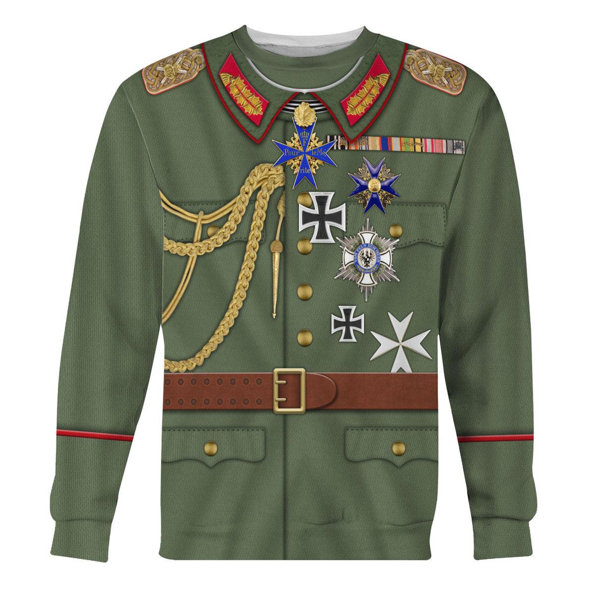 Gearhomie Wilhelm II Uniform German Emperor Costume Hoodie Sweatshirt T-Shirt Tracksuit - Gearhomie.com