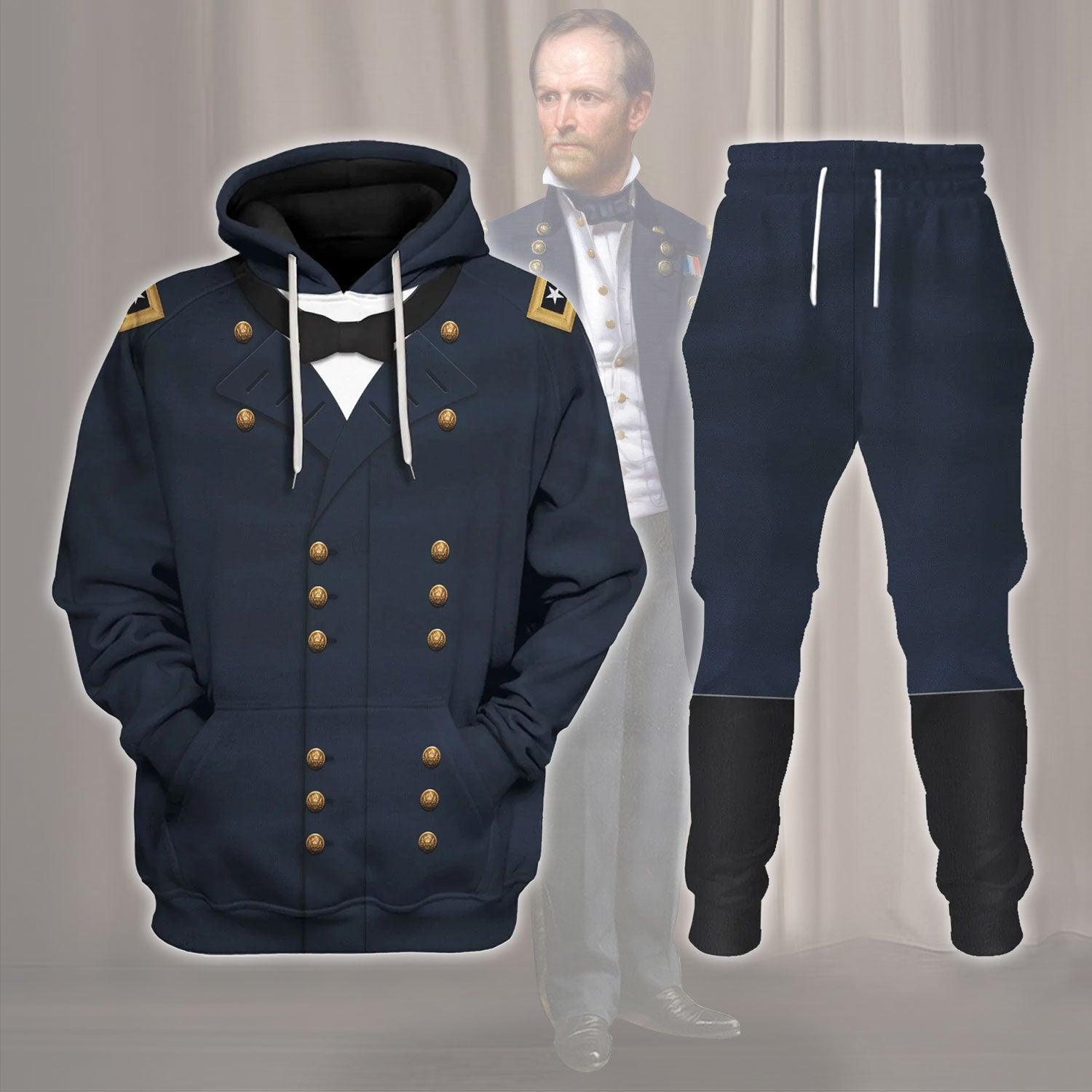 Gearhomie William Tecumseh Sherman Costume Hoodie Sweatshirt T-Shirt Tracksuit - Gearhomie.com