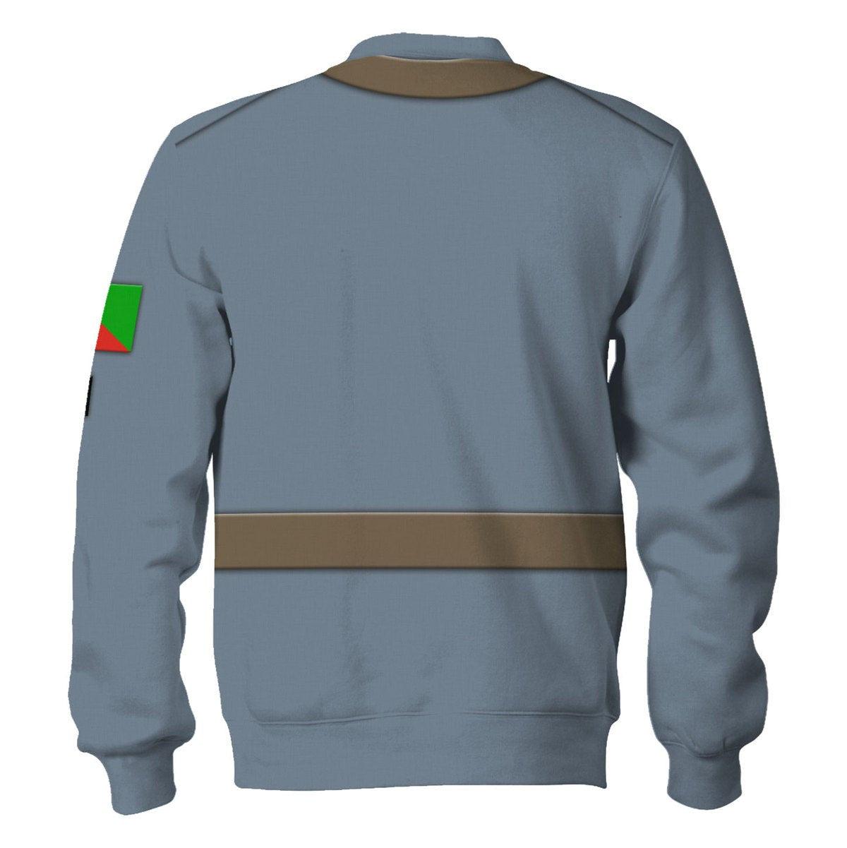 Gearhomie WW1 Flanders Portuguese Lewis Gun Crew Costume Hoodie Sweatshirt T-Shirt Tracksuit - Gearhomie.com