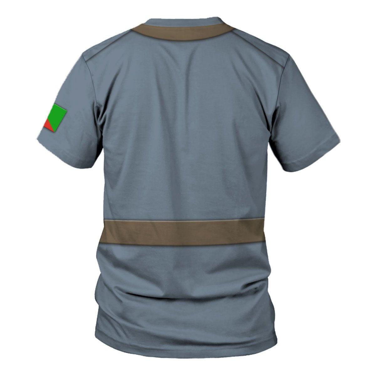 Gearhomie WW1 Flanders Portuguese Lewis Gun Crew Costume Hoodie Sweatshirt T-Shirt Tracksuit - Gearhomie.com