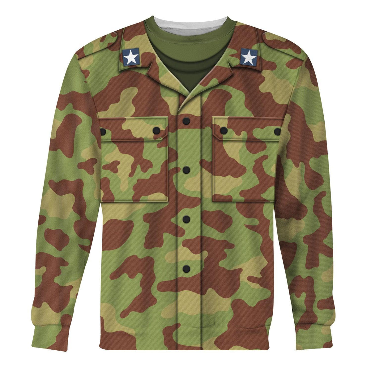 Gearhomie WW2 M1929 Telo Mimetico Military Camouflage Pattern Costume Hoodie Sweatshirt T-Shirt Tracksuit - Gearhomie.com