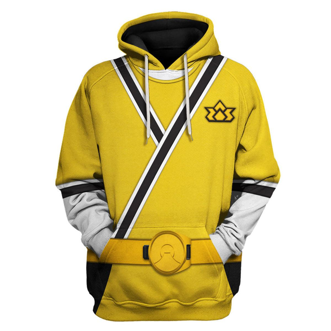 Oodiegang Yellow Power Rangers Samurai Hoodies Sweatshirt T-shirt Hawaiian Tracksuit - DucG