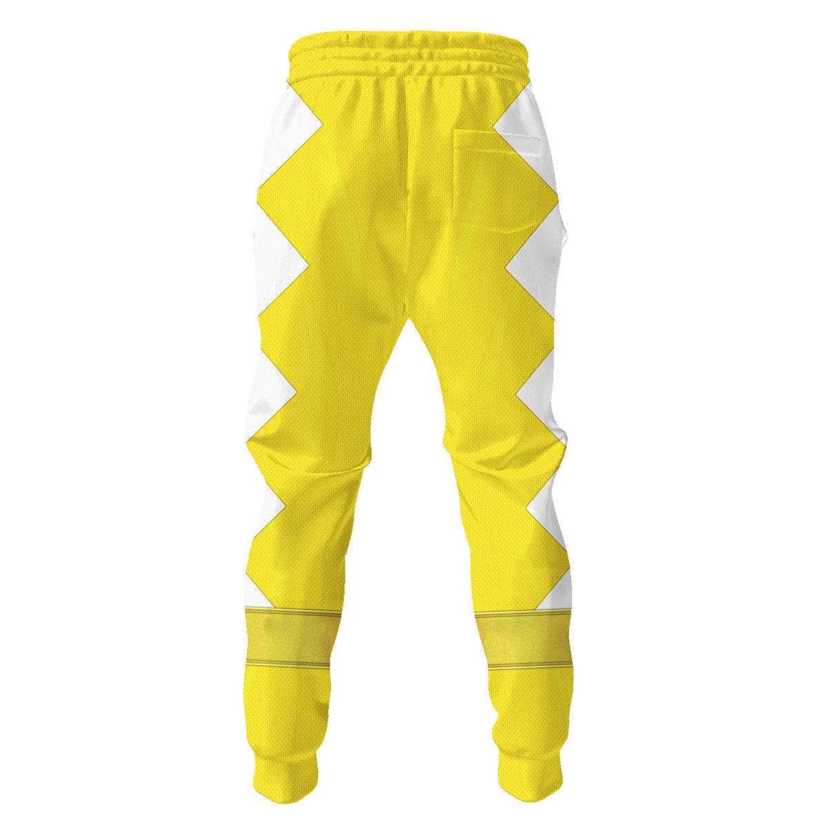 Gearhomie Yellow Ranger Dino Thunder Hoodies Sweatshirt T-shirt Hawaiian Sweatpants - Gearhomie.com