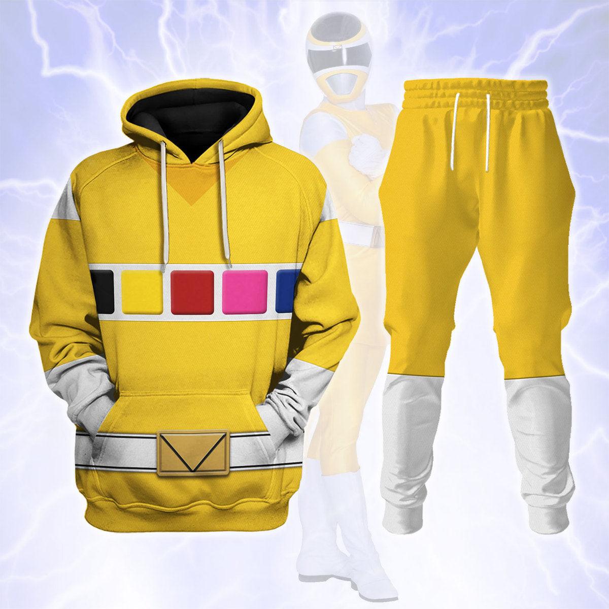 Gearhomie Yellow Space Ranger Hoodies Sweatshirt T-shirt Hawaiian Tracksuit - Gearhomie.com