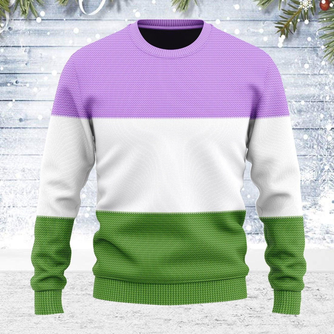 Genderqueer Flag Ugly Christmas Sweater - OodieGang