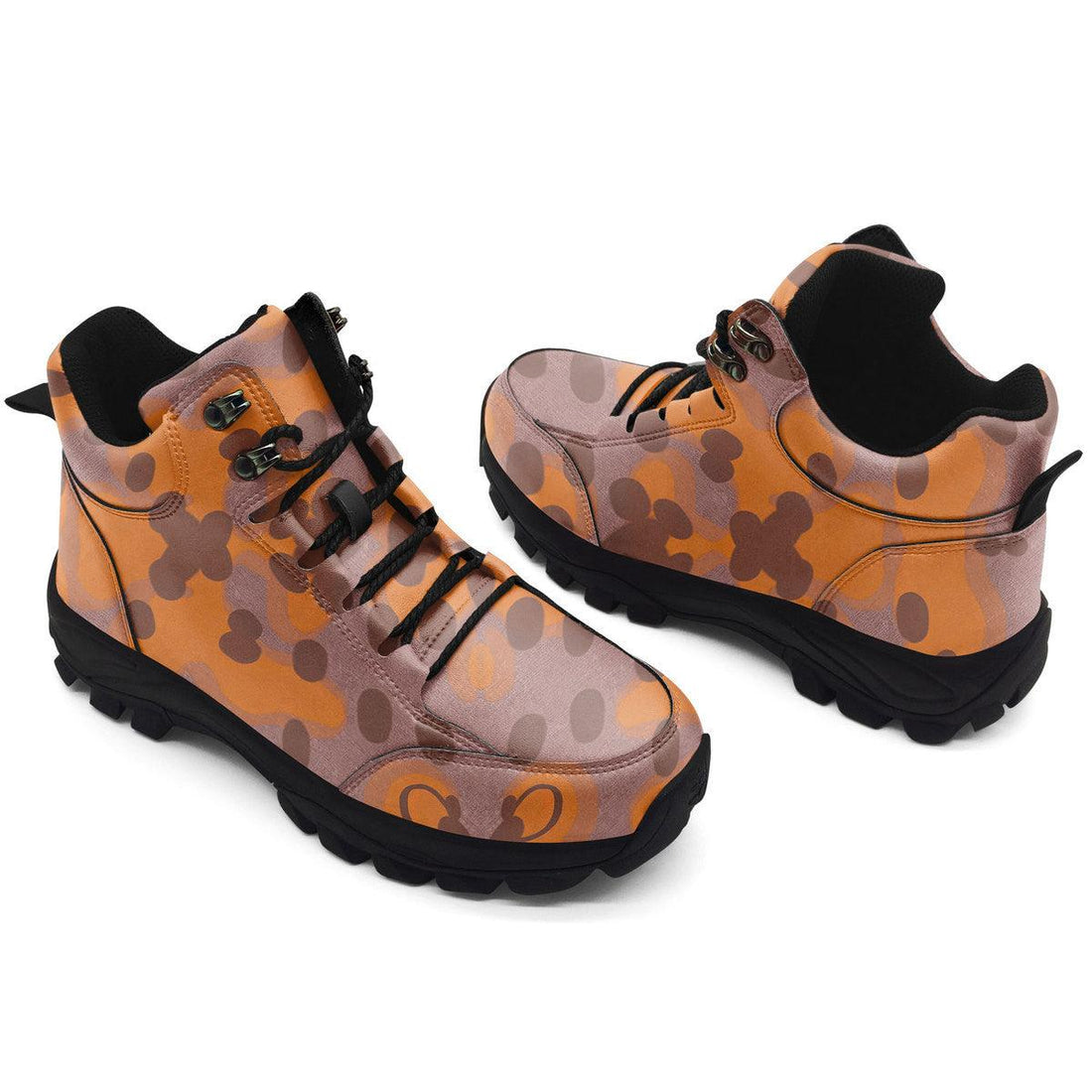 German World War 2 (WWII) Plane Tree (Platanenmuster) Autumn CAMO Hiking Shoes - OodieGang