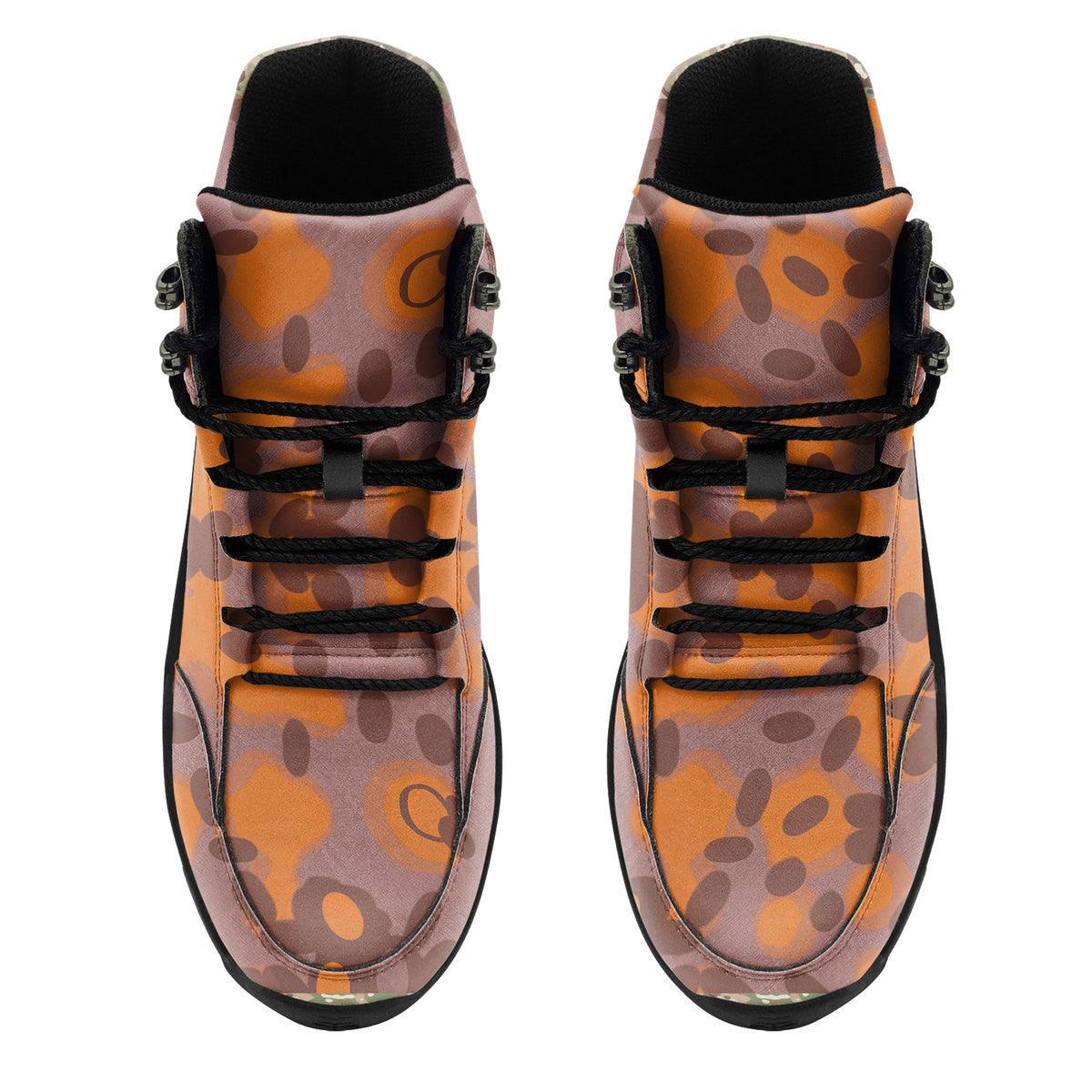 German World War 2 (WWII) Plane Tree (Platanenmuster) Autumn CAMO Hiking Shoes - OodieGang